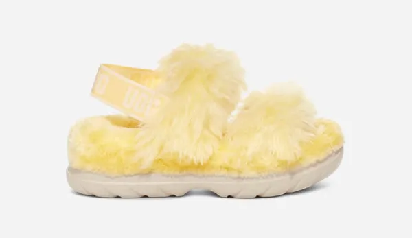 UGG® Fluff Sugar Sandal for Women in Yellow