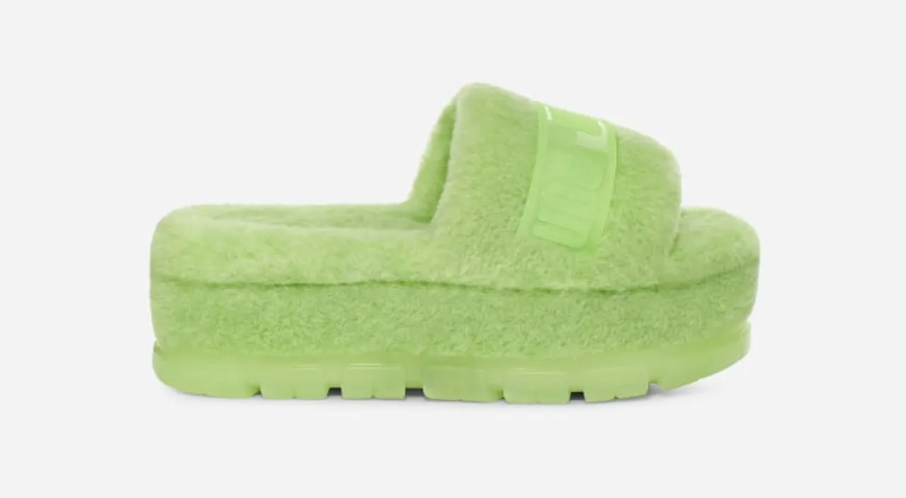 UGG® Fluffita Clear Slipper for Women in Parakeet Green