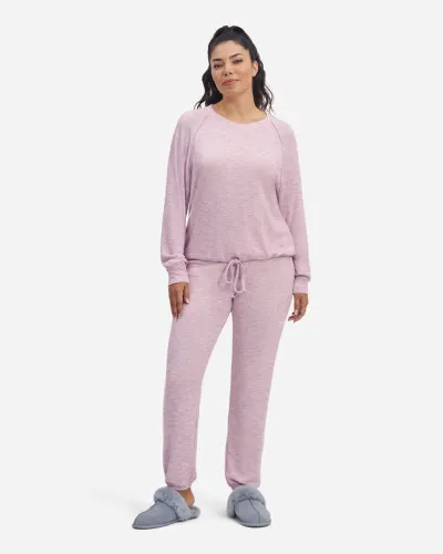 UGG Gable Pyjama Set for Women in Pink Multi Heather