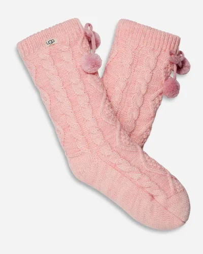 UGG® Giftable Boxed Pom Pom Sock in Pink