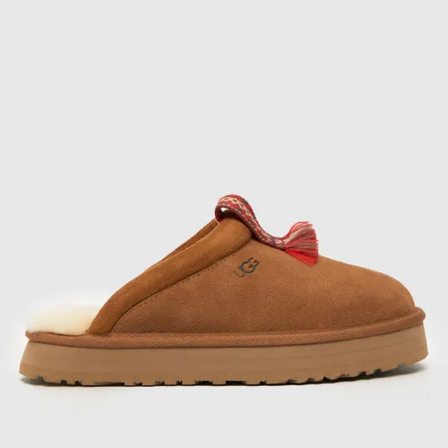 UGG Girls Brown Chestnut Tazzle Slippers