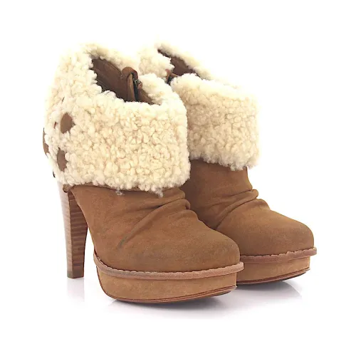UGG , Heeled Boots ,Beige female, Sizes: