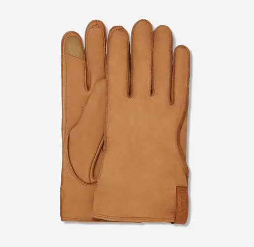 UGG® Leather Clamshell Logo Glove for Men | UGG® EU in Brown