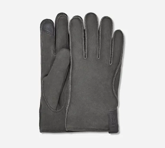 UGG® Leather Clamshell Logo Glove for Men | UGG® EU in Grey