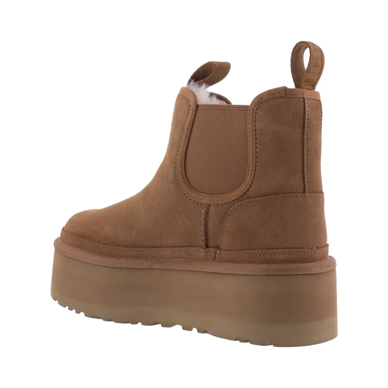 UGG , Platform Chelsea Chestnut Boots ,Beige female, Sizes: