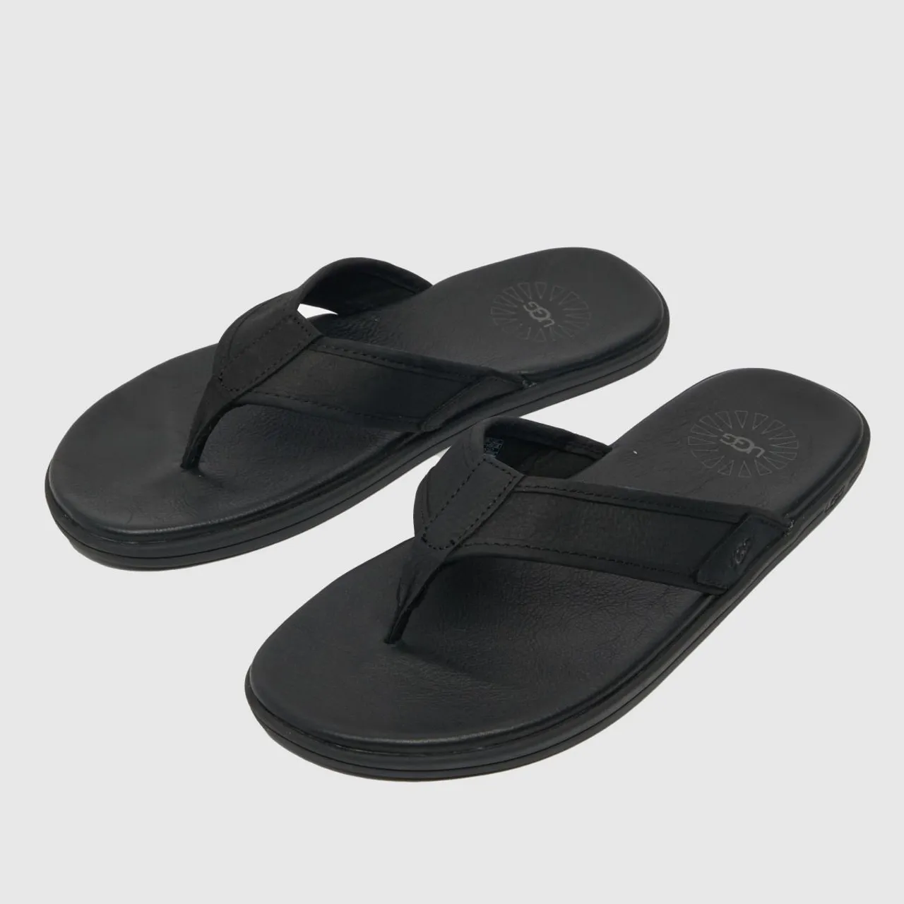 Ugg Seaside Flip Sandals In Black