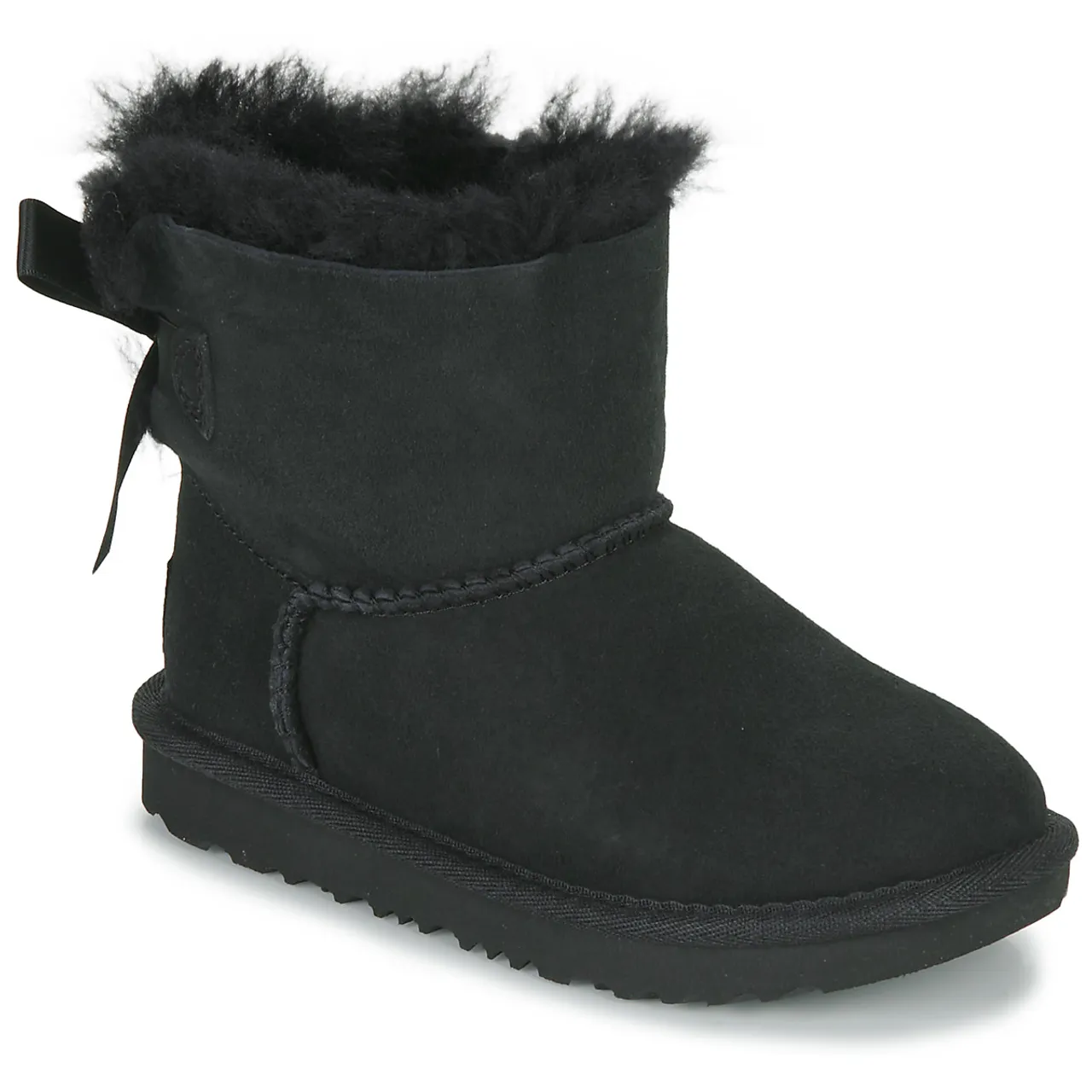 UGG  T MINI BAILEY BOW II  girls's Children's Mid Boots in Black
