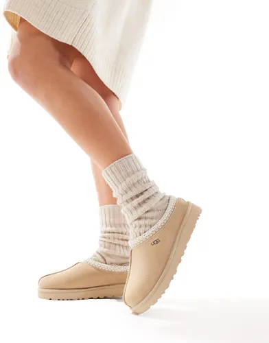 UGG Tasman shearling lined shoes in stone-Neutral