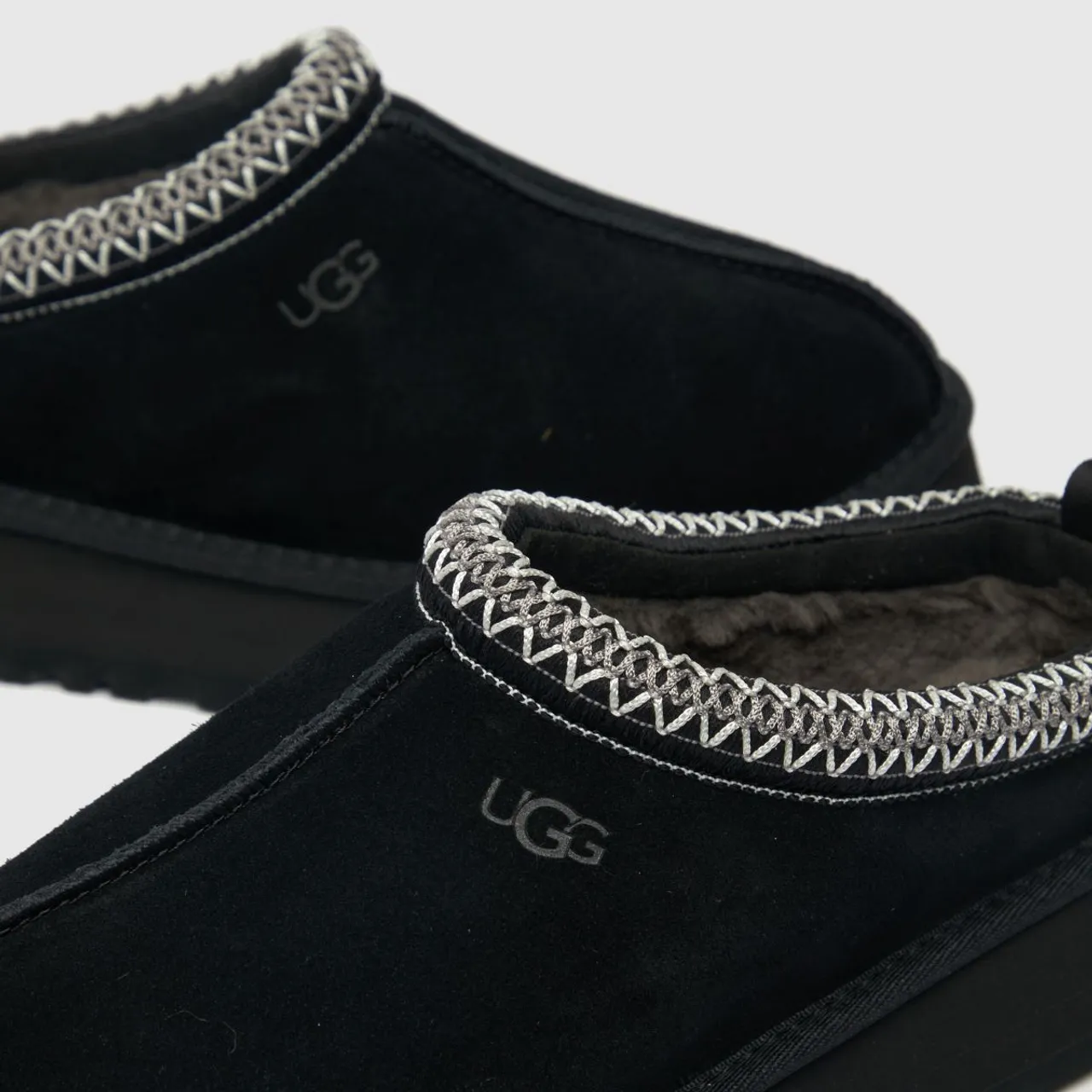 Ugg Tazz Platform Slippers In Black