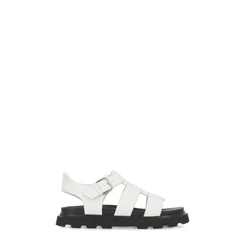 UGG , White Leather Sandals for Women ,White female, Sizes: