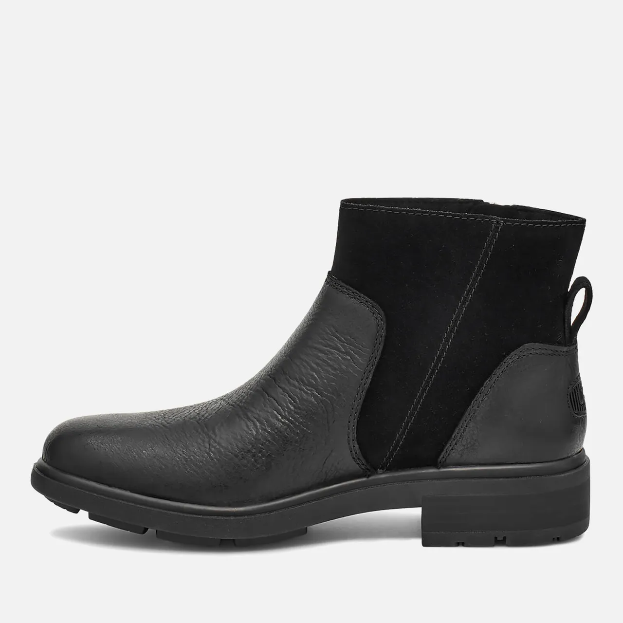 UGG Women's Harrison Zip Waterproof Leather Ankle Boots - Black - UK