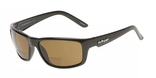 Ugly Fish PN3252 XENON BIFOCALS Polarized BL.BR+AR Men's Sunglasses Black Size +2.00