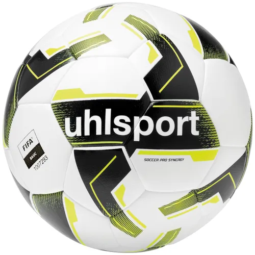 Uhlsport Pro Synergy Ball Weiß/Schwarz/Fluo Gelb 5