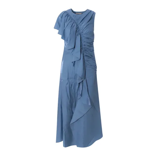 Ulla Johnson , Blue Draped Long Dress ,Blue female, Sizes: