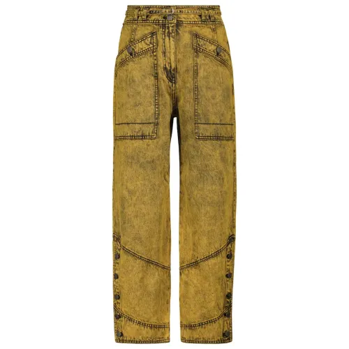 Ulla Johnson , Dorado Marigold High-Waisted Jeans ,Yellow female, Sizes: