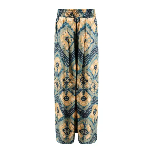 Ulla Johnson , Multicolor Silk Trousers ,Multicolor female, Sizes: