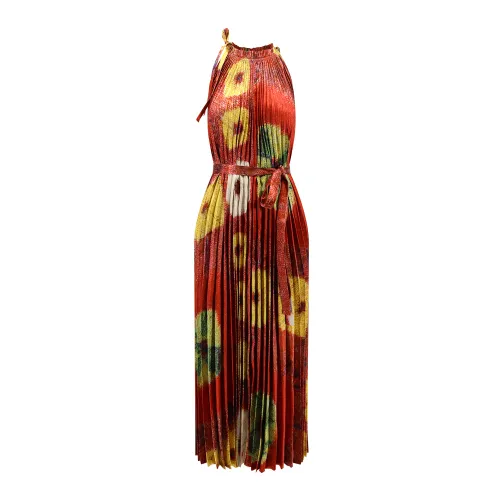 Ulla Johnson , Multicolor Sleeveless Dress with Double Lace ,Multicolor female, Sizes: