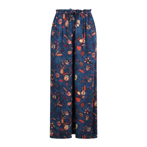 Ulla Johnson , Ulla Johnson Blue Dahlia high-waist trousers ,Blue female, Sizes: