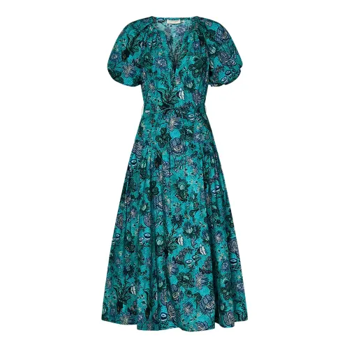 Ulla Johnson , Womens Clothing Dress Green Ss24 ,Multicolor female, Sizes: