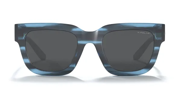 ULLER Lake Blue Black UL-S19-03 Women's Sunglasses Blue Size 52