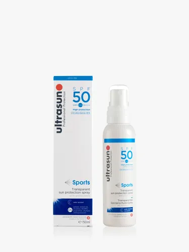 Ultrasun SPF 50 Sports Transparent Sun Protection Spray, 150ml - Unisex - Size: 150ml