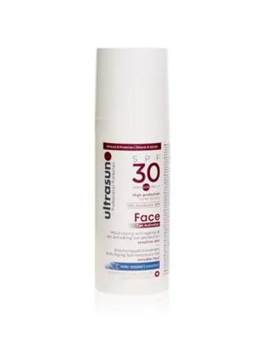 Ultrasun Womens Mens Tan Activator Face Cream SPF 30 50ml