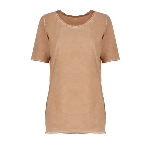 UMA Wang , Beige Cotton T-shirt for Women ,Beige female, Sizes: