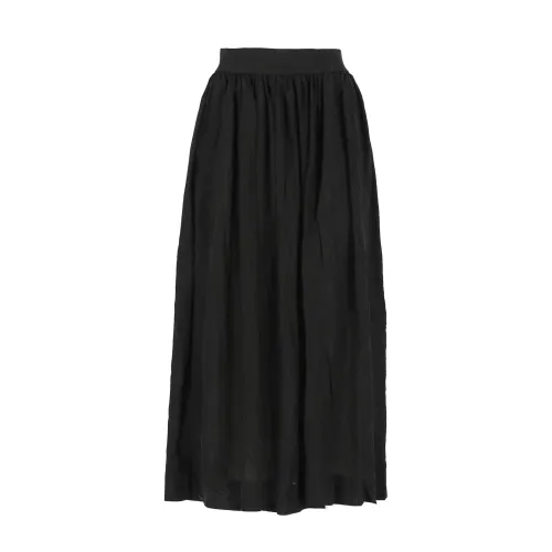 UMA Wang , Elegant Black Viscose Skirt ,Black female, Sizes: