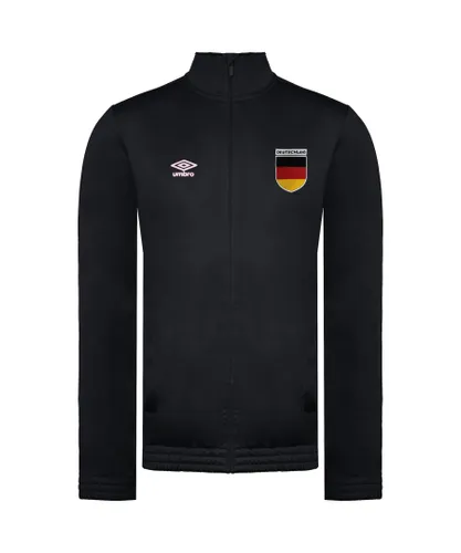 Umbro Deutschland Tricot Mens Black Track Jacket Cotton