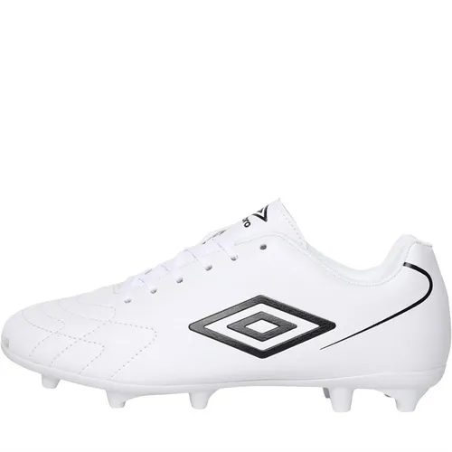 Umbro Junior Attacante FG Firm Ground Football Boots White/Black