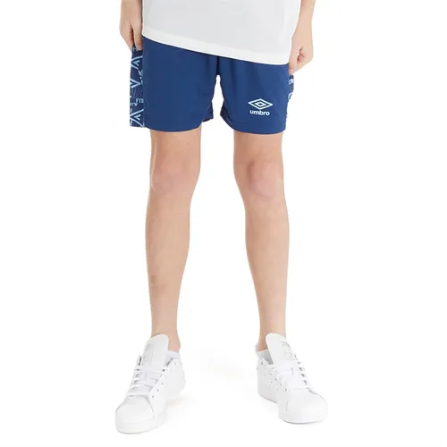 Umbro Junior Boys Alliance Graphic Training Shorts Teamwear Navy