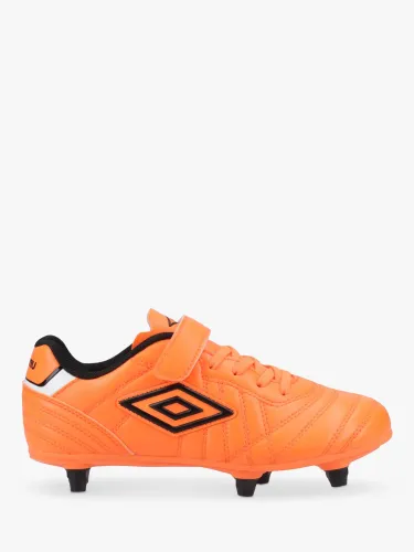 Umbro Kids' Speciali Liga Firm Ground Football Boots, Orange - Orange - Male