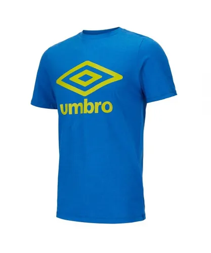 Umbro Large Logo Mens Blue T-Shirt