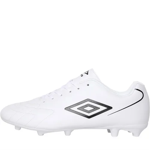 Umbro Mens Attacante FG Firm Ground Football Boots White/Black