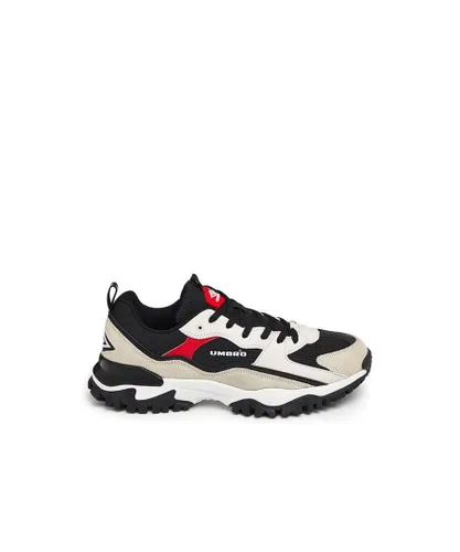 Umbro Mens Bumpy Trainers in Black Leather (archived)