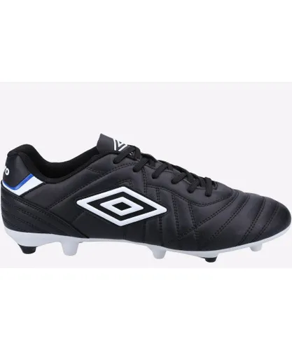 Umbro Mens Speciali Liga Firm Ground Lace up Football Boots - Black