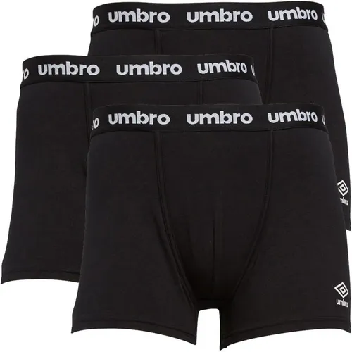 Umbro Mens Three Pack Pouch Boxers Black