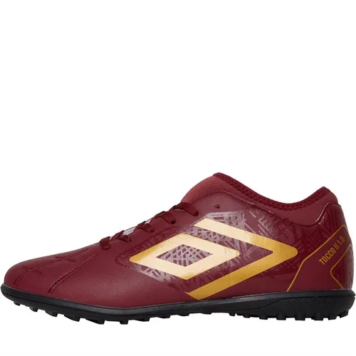 Umbro Mens Tocco II 1.0 TF Astro Football Boots Rhubarb/Amber Gold/Black/White