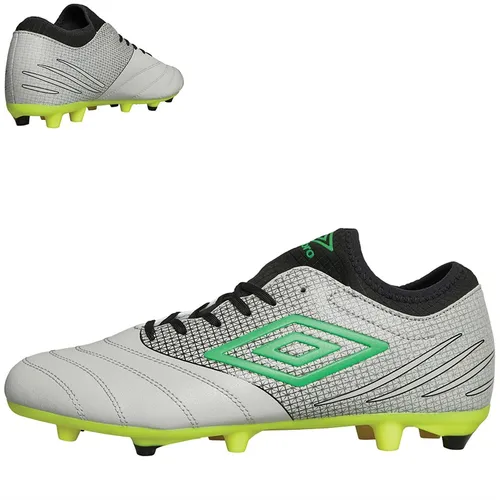 Umbro Mens Tocco IV 1.0 FG Firm Ground Football Boots High-Rise/Vibrant Green/Black/Safety Yellow