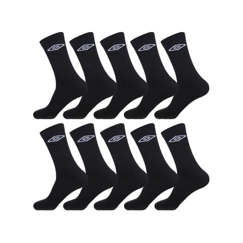 UMBRO Men's UMB/1/TENX10 Pairs Socks in Black