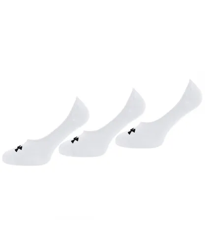 Under Armour 3-Pack Mens White Ultra Low Socks