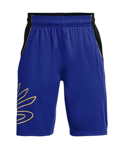 Under Armour Boys Curry Hoops Shorts - Blue