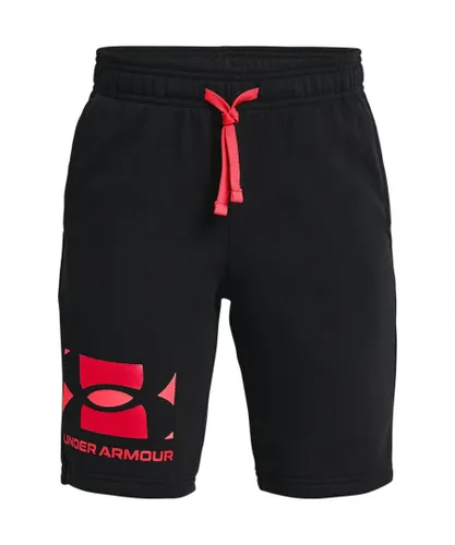Under Armour Boys Kids Rival Terry Performance Shorts Bottoms - Black