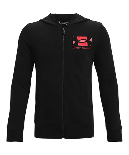 Under Armour Boys Rival Terry Hoodie Top - Black