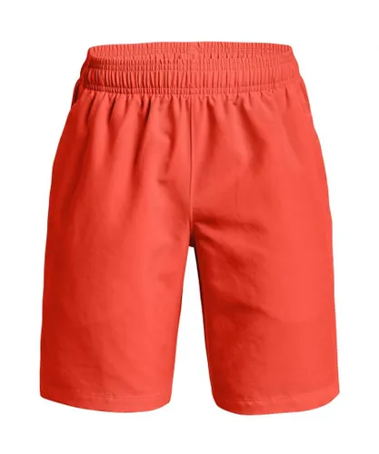 Under Armour Boys Woven Graphic Shorts - Red