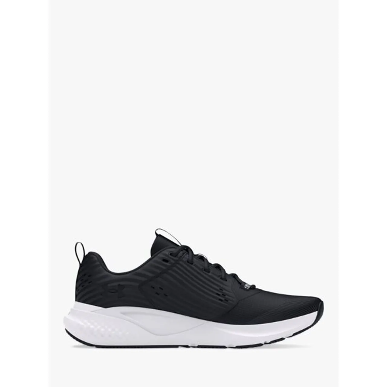 Under Armour Charged Men's Running Shoes, Black/White - Black / White - Male