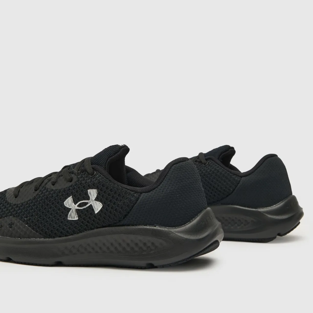 Under Armour Charged Pursuit 3 Trainers In Black & Silver