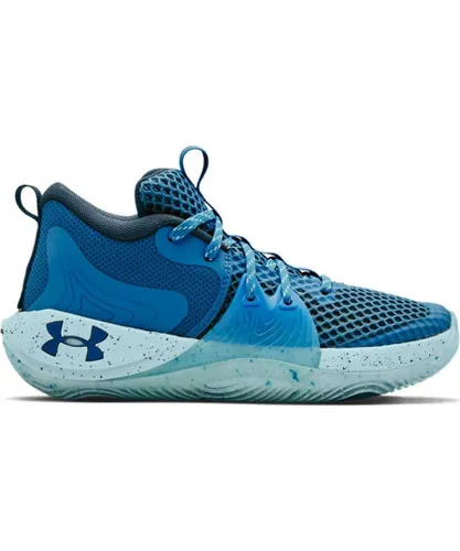 Under Armour Childrens Unisex GS Embiid 1 Kids Blue Basketball Trainers