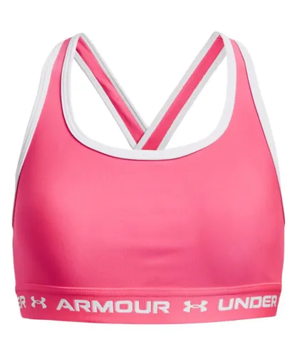 Under Armour Childrens Unisex Kids Crossback Sports Bra - Pink