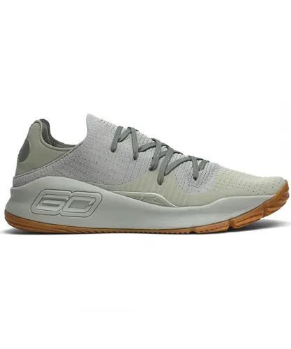 Under Armour Curry 4 Low Basketball Mens Green Trainers